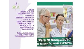 Curso Semipresencial "Implantación de un Servicio de Sistemas Personalizados de Dosificación (SPD) en Oficina de Farmacia para el aumento de la adherencia al tratamiento"